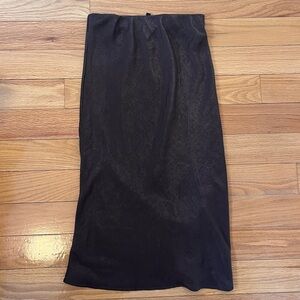 Brown midi slip skirt size XS